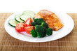 Broccoli with Salmon