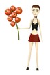 3d render of cartoon character with rowan berry