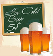 Ice cold beer background