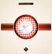 Restaurant menu design, plate and silverware