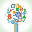 Vector education and science concept