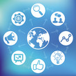 Vector internet marketing concept