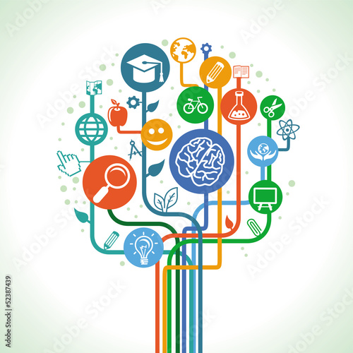 Vector: Vector education and science concept Vector education and science concept