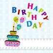 Template greeting card, vector