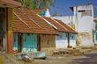 Typical indian clay buildings, Tamil Nadu, India