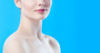 Beautiful Girl face. Perfect skin