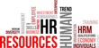 Vector: word cloud - human resources word cloud - human resources