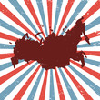 Russia on the map