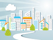 Vector: Urban background. Urban background.