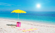 parasol and towel