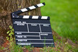 Foto: Filmklappe an Baum Filmklappe an Baum