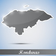 shiny icon in form of Honduras