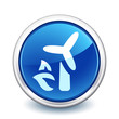 Vector: button blue windmill button blue windmill