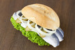 leckeres matjesbrötchen