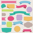 Vector: spring labels spring labels