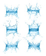 Water splashes collection