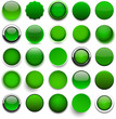 Round green icons.