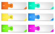 Colorful options banner template