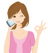スマートフォン　女性