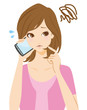 スマートフォン　女性