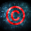 Law concept: Copyright on digital background
