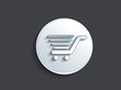 Vector: abstract glossy shopping cart button abstract glossy shopping cart button