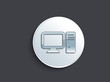 Vector: abstract glossy comouter icon abstract glossy comouter icon