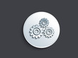 Vector: abstract glossy setting button abstract glossy setting button