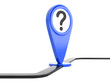 Illustration: map pointer on white. 3d image map pointer on white. 3d image