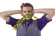 Censorship concept.  Be cautious of what is said.
