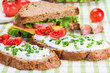Photo: Sandwiches with ham Sandwiches with ham
