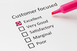 Customer survey