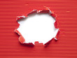 paper torn hole
