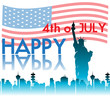 Vektor: Happy Fourth of July Happy Fourth of July