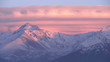 Sunset in the mountains. Time-laps 30X