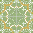 Green and Yellow Tile background