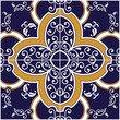 Blue and Yellow Tile background
