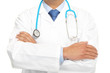 Foto: The doctor with stethoscope The doctor with stethoscope
