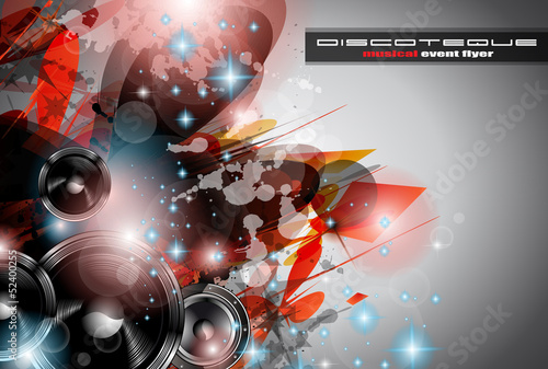 Vector: Music Club background for disco dance Music Club background for disco dance