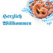 Foto: Herzlich Willkommen - Oktoberfest Brezen Herzlich Willkommen - Oktoberfest Brezen