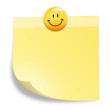 Zettel mit Smiley