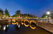 Grachten Amsterdam bei Nacht