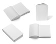Foto: book notebook textbook white blank paper template book notebook textbook white blank paper template