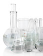 Foto: Test tubes isolated on white Test tubes isolated on white