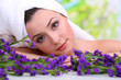 Beautiful young woman with towel