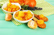 Orange jam with zest and tangerines
