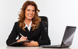 Elegant businesswoman in the office
