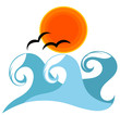 Vektor: Sea waves Sea waves