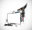 abstract futuristic internet high computer technology business b