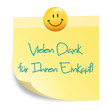 Vielen Dank für Ihren EInkauf